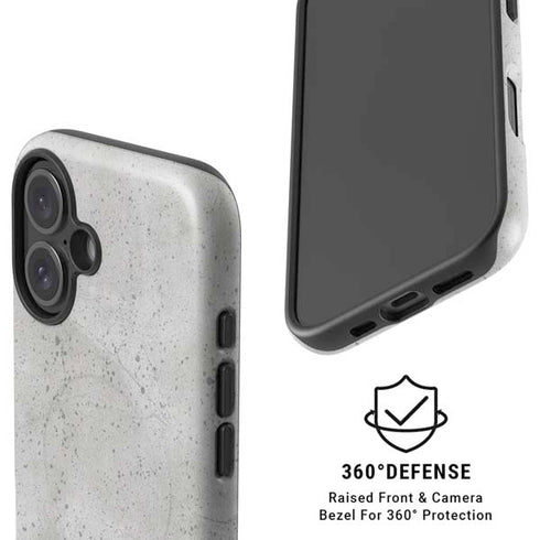 Light Grey Concrete iPhone 16 Plus Magsafe Impact Case